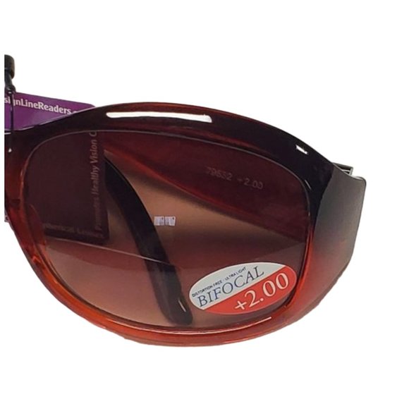 Design Line SunReaders +2.00 Brown - Picture 3 of 6